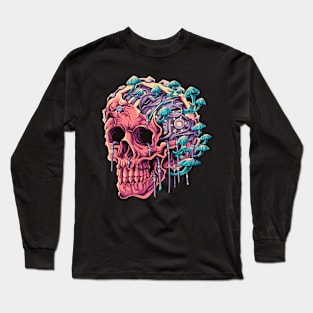 Old Iron Skull Long Sleeve T-Shirt